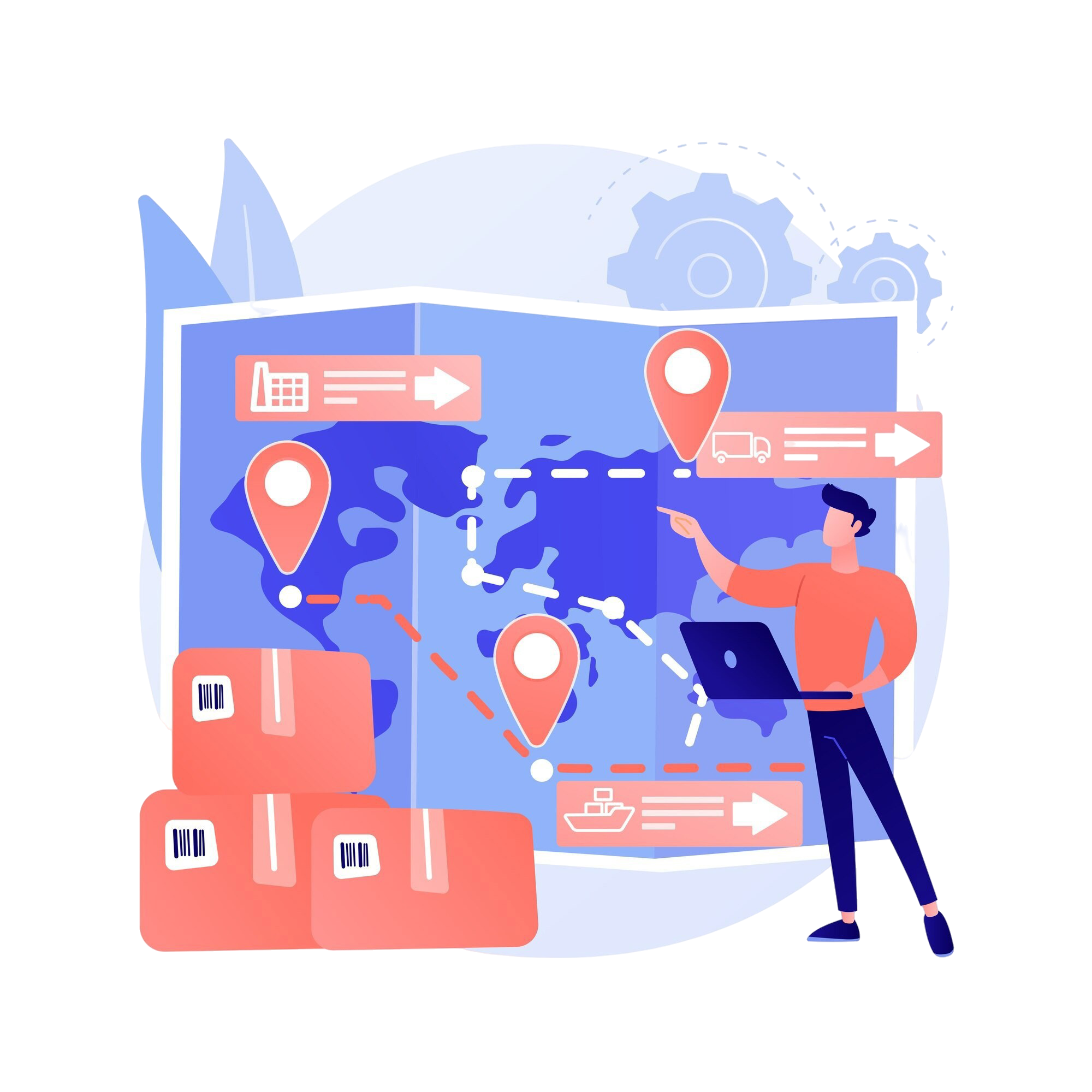 Courier Delivery Illustration